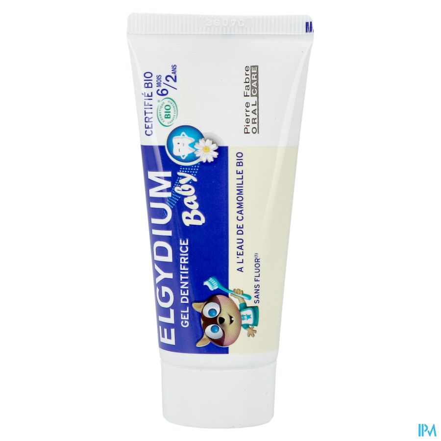 ELGYDIUM Baby dentifrice - dentifrice bébé 6 mois / 2 ans – certifié BIO