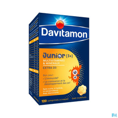 Davitamon® Junior Goût Multifruits - 120 Comprimés À Croquer À Partir De 3 Ans