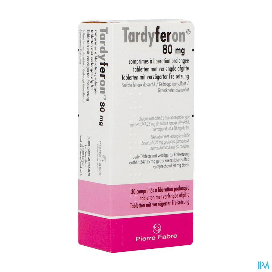 Tardyferon 80mg Comp Pell 30
