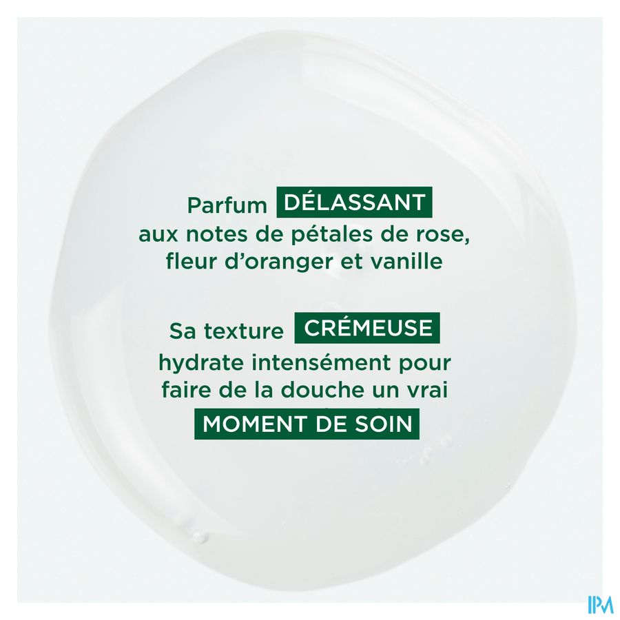 Klorane - Crème douche au Cupuaçu BIO - Lait de Rose - Peau sèche