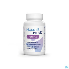 MagneBplusD Femina - Magnésium, Vitamine D, Vitamines B, Acide Folique, Zinc, Sélénium, Taurine - 60 comprimés