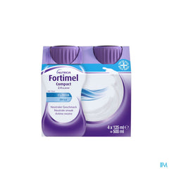Fortimel Compact 2.4kcal Arôme Neutre Complément Nutritionnel Dénutrition Bouteilles 4x125ml