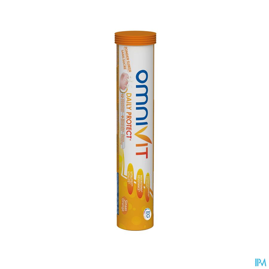 Omnivit Daily Protect 20cp - Vitamine Immunité Energie - Sans sucre