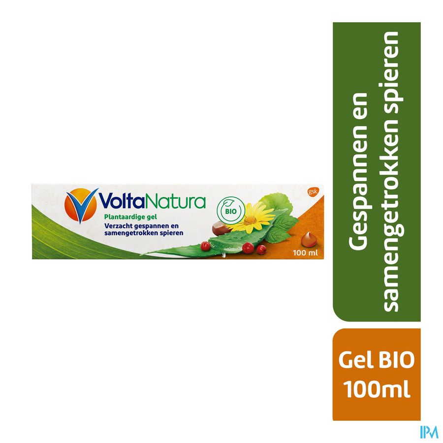 VoltaNatura Gel, à base de plantes BIO (Aloe Vera & Arnica), apaise les tensions musculaires, 100ml