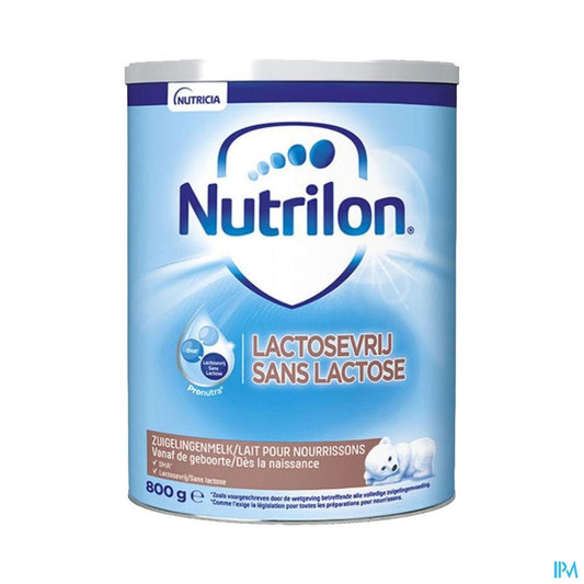 Nutrilon Sans Lactose | Lait pour Nourrissons dès la naissance  | Lait en Poudre pour Biberon | Boite 800g