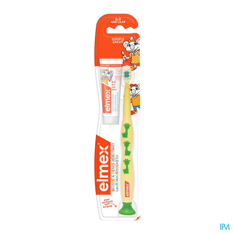 elmex Brosse à Dents Enfant 0-3 ans Souple 1 pièce