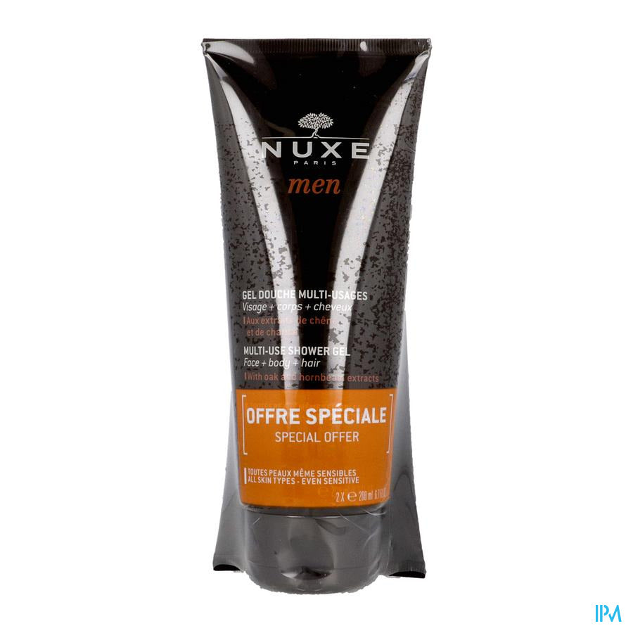 Nuxe Men Gel Douche Multi Usage Duo Tube 2x200ml