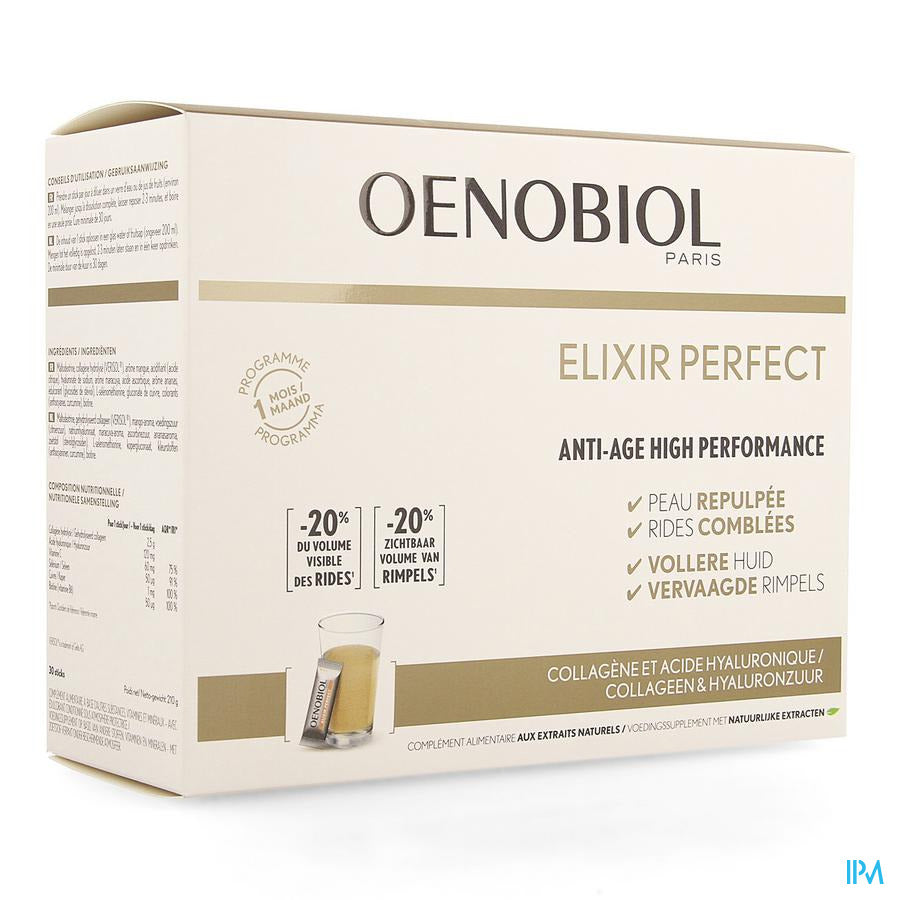 Oenobiol Elixir Perfect 30 sticks - Cure Collagène + D'acide hyaluronique