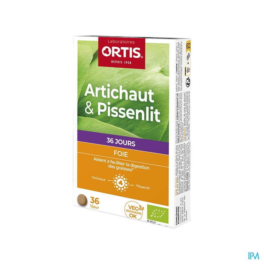 Ortis Artichaut-pissenlit Bio Comp 36