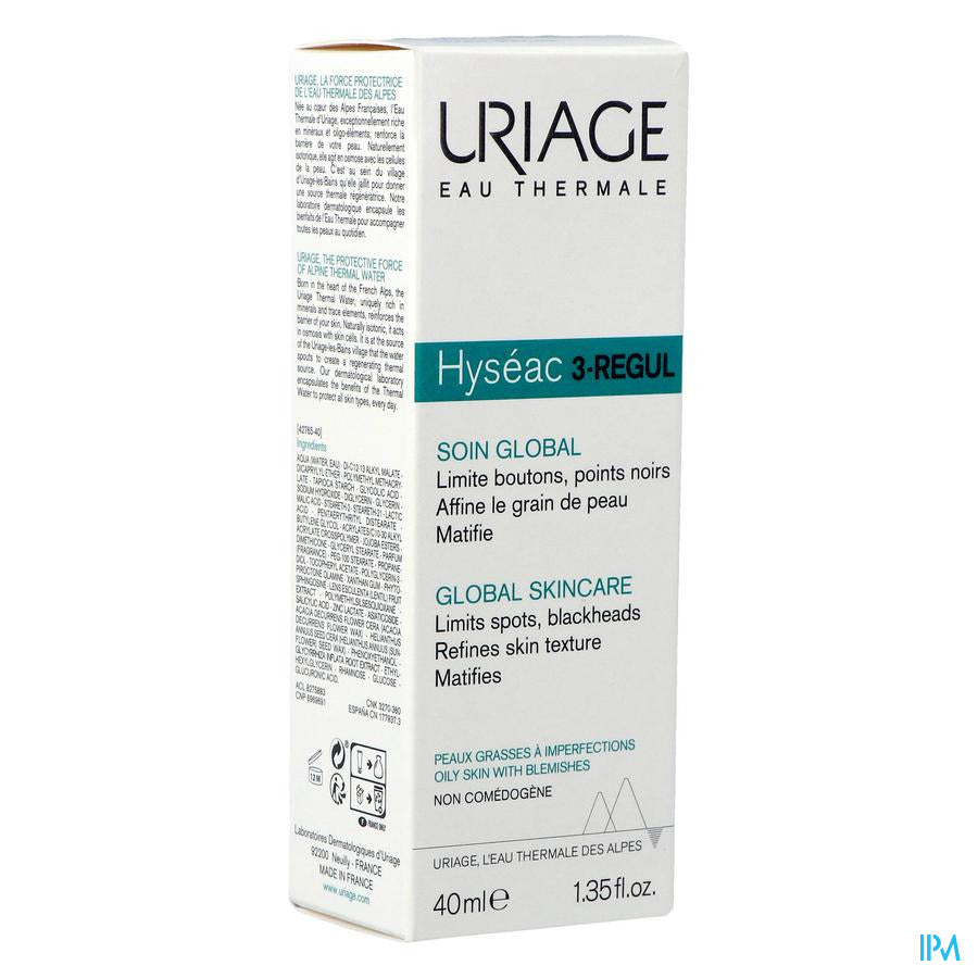 Uriage Hyseac 3-regul Soin Global Creme 40ml