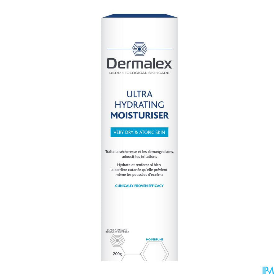 Dermalex® Crème Ultra Hydratante – Peau Très Sèche & Atopique – 200 ml