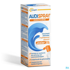 Audispray Junior 50 ml hygiène auriculaire: pour éviter le cérumen et les bouchons d'oreille, alternative aux cotons-tiges, 3 à 12 ans
