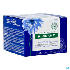 Klorane - Bain d’Hydratation Nuit au Bleuet BIO et acide hyaluronique - Visage et yeux