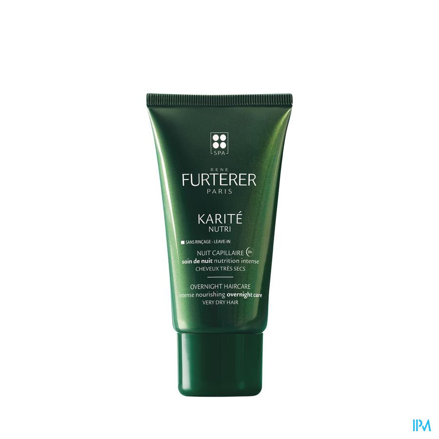 René Furterer - Soin de nuit nutrition intense - Soin de nuit sans rinçage au beurre de Karité - KARITE NUTRI