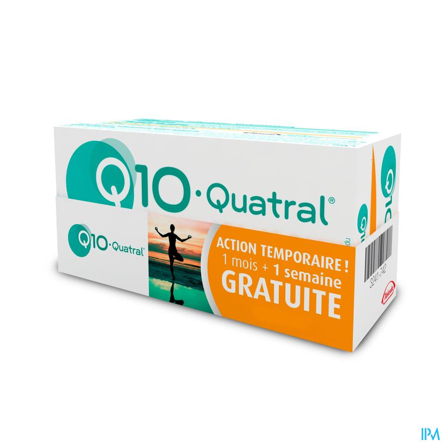 Q10-Quatral Immunité & Énergie - 1 Mois + 1 Semaine GRATUITE - 2 x (28 + 7 ) capsules