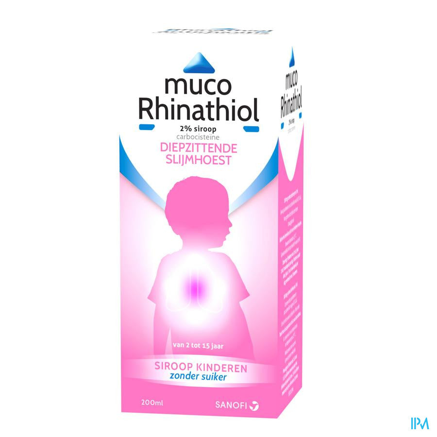 Muco Rhinathiol 200ml enfants sans sucre - Toux grasse