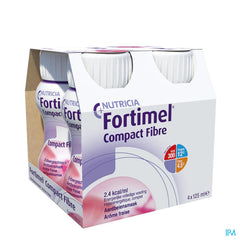 Fortimel Compact Fibre Fraise Bouteilles 4x125ml