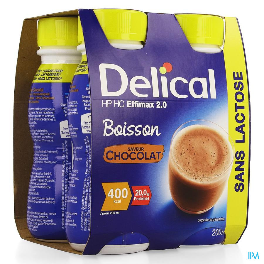 Delical Effimax 2.0 Chocolat 4x200ml