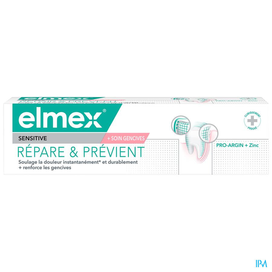 elmex Sensitive Répare & Prévient Dentifrice 75ml