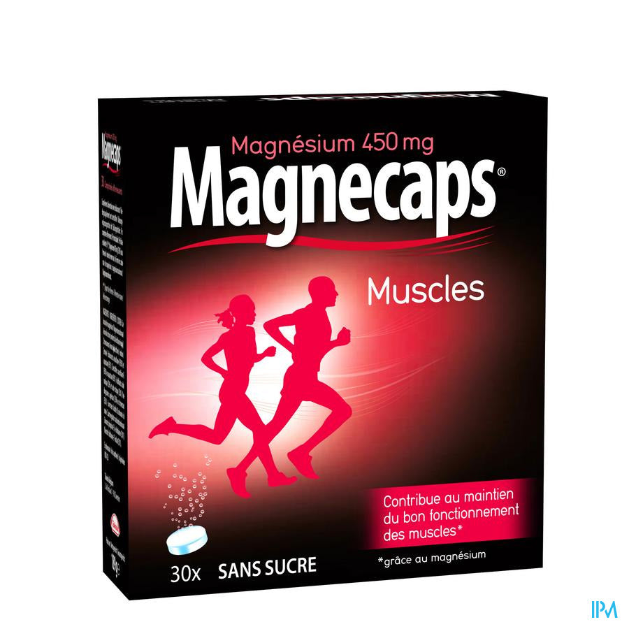 Magnecaps Muscles Magnésium 450mg 30 comprimés effervescents
