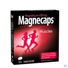 Magnecaps Muscles Magnésium 450mg 30 comprimés effervescents