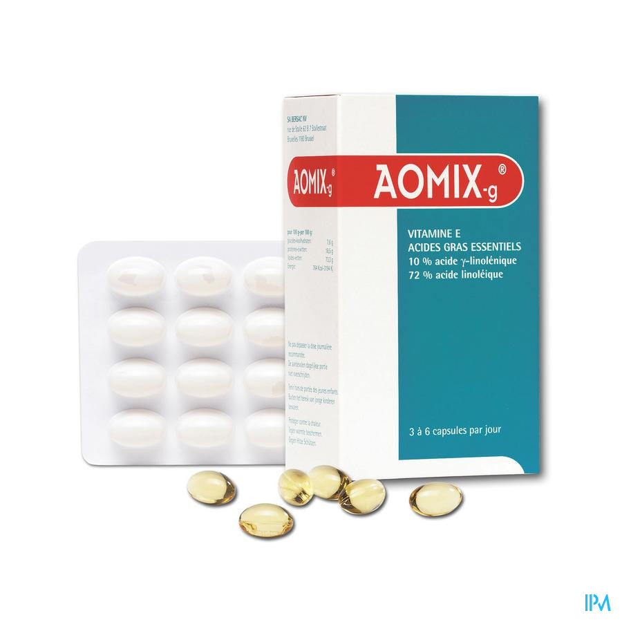 Aomix-G® 80 Caps.– -Vit. E Et Huile D''Onagre Pour Le Confort Pendant Les Règles