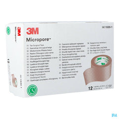 Micropore 3m Skin Tone 25,0mmx9,15m Roul. 12 15331