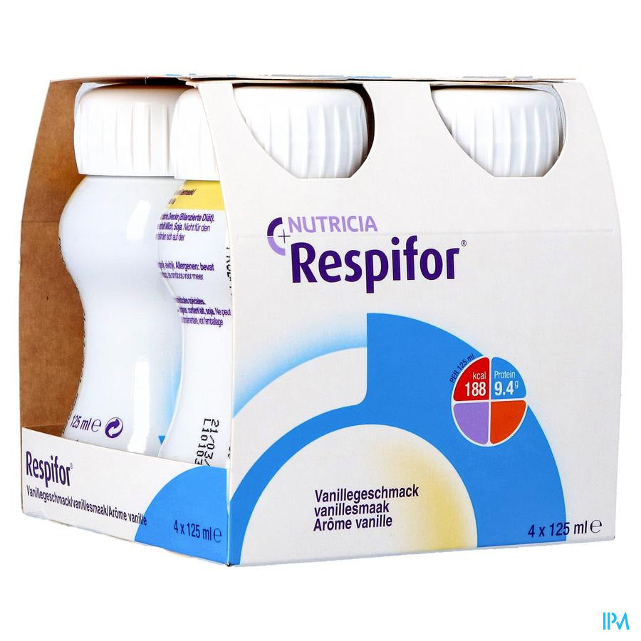 Respifor Goût Vanille Bouteilles 4x125ml