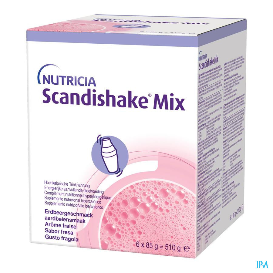 Scandishake Mix Fraise Sachets 6x85g