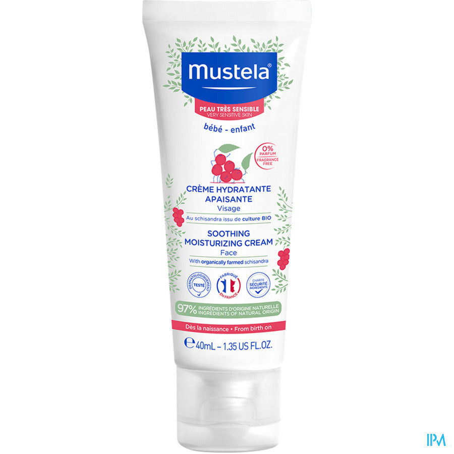 Mustela crème hydratante apaisante - Peau très sensible 40 ml